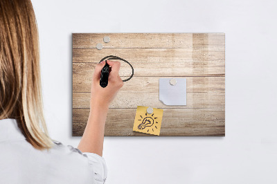 Magnetic board with marker Brick world map