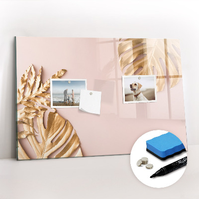 Magnetic dry erase board Wooden texture