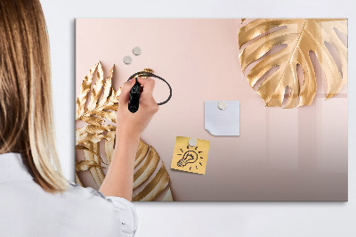 Magnetic dry erase board Wooden texture