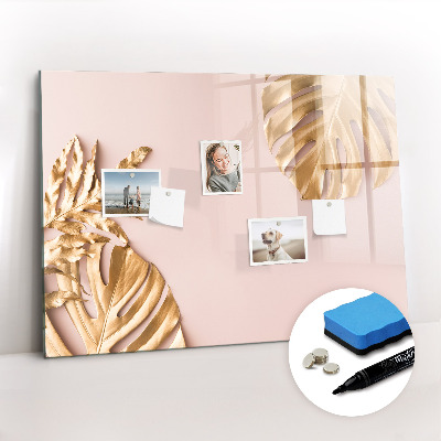 Magnetic dry erase board Wooden texture