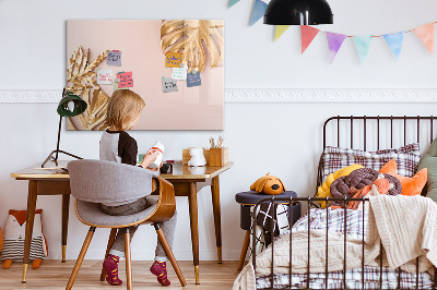 Magnetic dry erase board Wooden texture