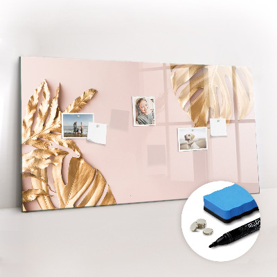 Magnetic dry erase board Wooden texture