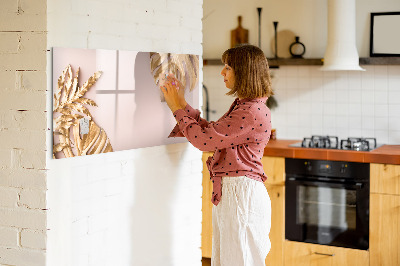 Magnetic dry erase board Wooden texture
