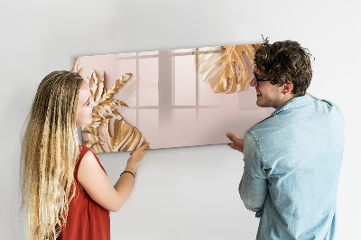 Magnetic dry erase board Wooden texture