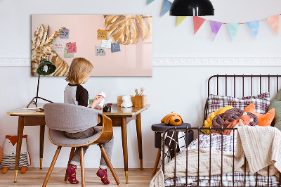 Magnetic dry erase board Wooden texture