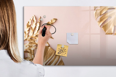 Magnetic dry erase board Wooden texture