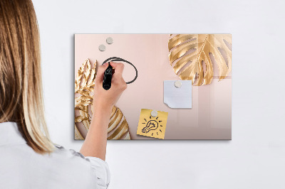 Magnetic dry erase board Wooden texture