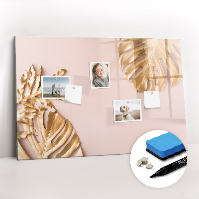Magnetic dry erase board Wooden texture