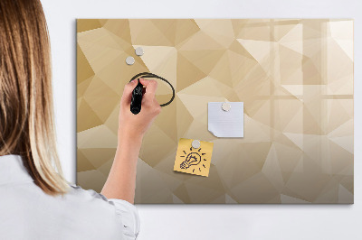Magnetic dry erase board Abstract triangles