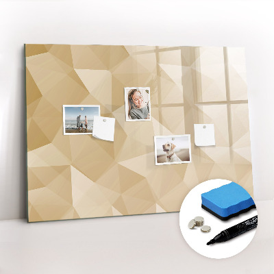 Magnetic dry erase board Abstract triangles