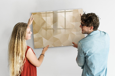 Magnetic dry erase board Abstract triangles