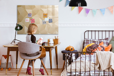 Magnetic dry erase board Abstract triangles