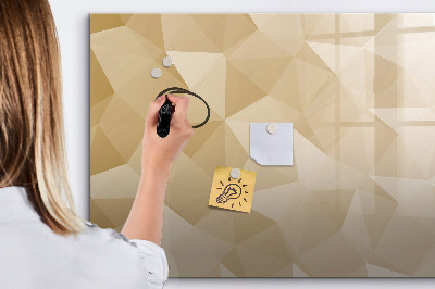 Magnetic dry erase board Abstract triangles