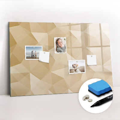 Magnetic dry erase board Abstract triangles