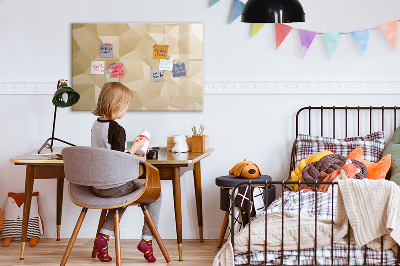 Magnetic dry erase board Abstract triangles