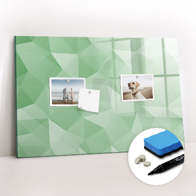 Dry erase magnetic board Abstract triangles
