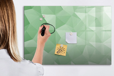 Dry erase magnetic board Abstract triangles