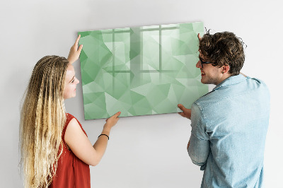 Dry erase magnetic board Abstract triangles