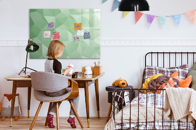 Dry erase magnetic board Abstract triangles