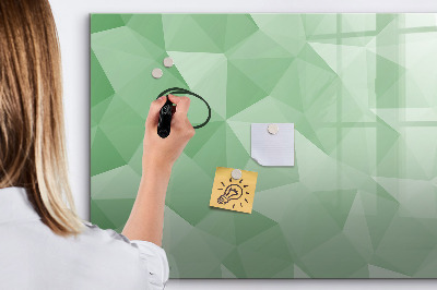 Dry erase magnetic board Abstract triangles