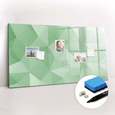 Dry erase magnetic board Abstract triangles