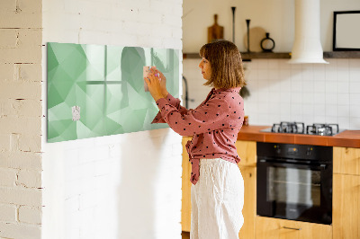 Dry erase magnetic board Abstract triangles