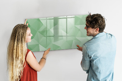 Dry erase magnetic board Abstract triangles