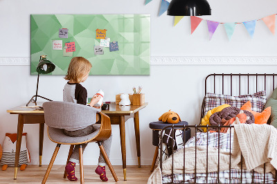 Dry erase magnetic board Abstract triangles