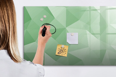 Dry erase magnetic board Abstract triangles