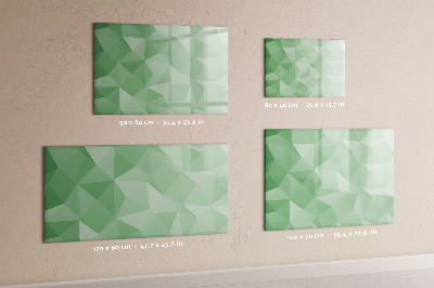 Dry erase magnetic board Abstract triangles
