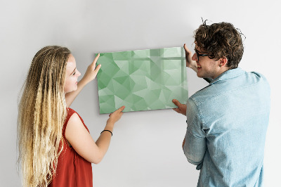 Dry erase magnetic board Abstract triangles