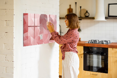 Magnetic dry erase board Abstract triangles