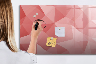 Magnetic dry erase board Abstract triangles