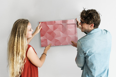 Magnetic dry erase board Abstract triangles