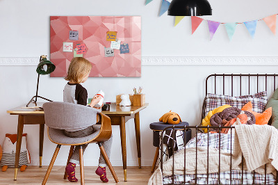 Magnetic dry erase board Abstract triangles