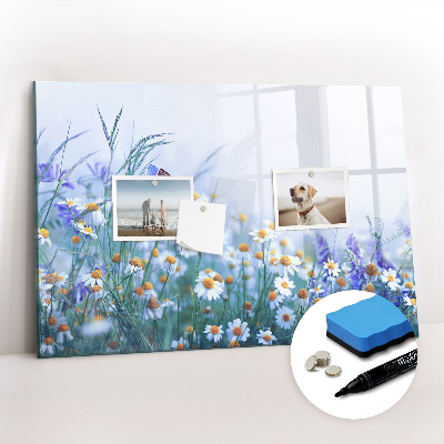 Magnetic dry erase board Butterfly in the meadow