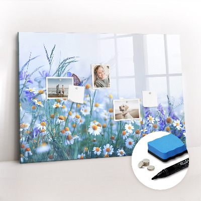 Magnetic dry erase board Butterfly in the meadow
