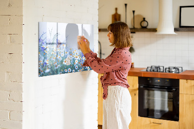 Magnetic dry erase board Butterfly in the meadow