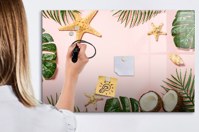 Magnetic dry erase board Summer mood