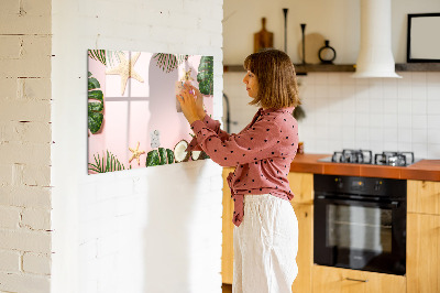 Magnetic dry erase board Summer mood