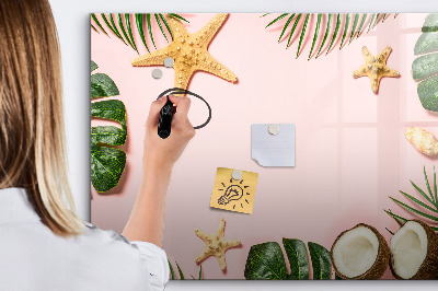 Magnetic dry erase board Summer mood