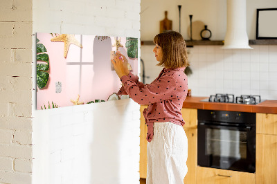 Magnetic dry erase board Summer mood