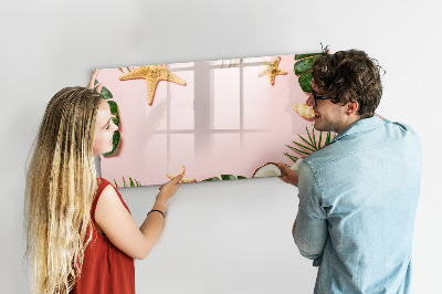Magnetic dry erase board Summer mood
