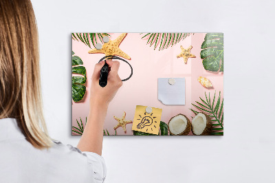Magnetic dry erase board Summer mood