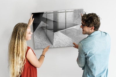 Dry erase magnetic board Abstract triangles
