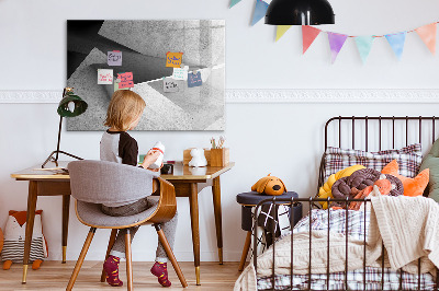 Dry erase magnetic board Abstract triangles