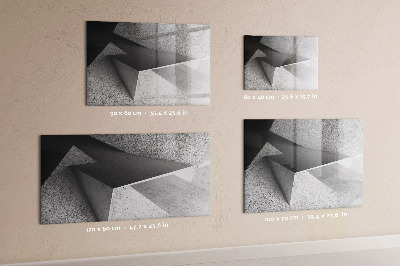 Dry erase magnetic board Abstract triangles