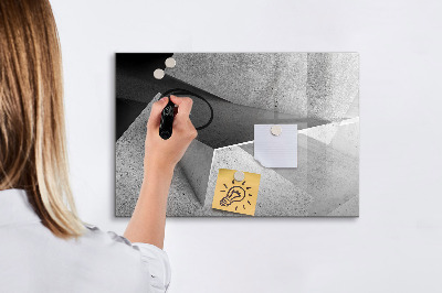 Dry erase magnetic board Abstract triangles