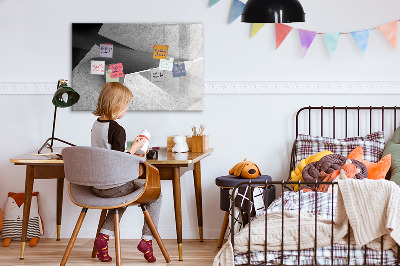 Dry erase magnetic board Abstract triangles