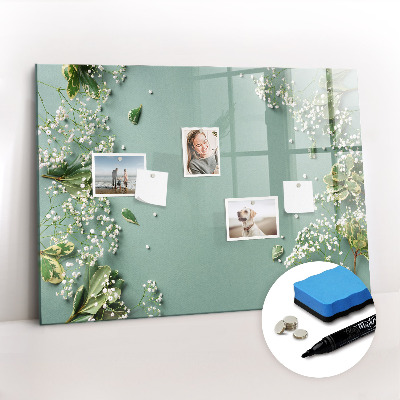 Magnetic board for drawing Delicate flowers